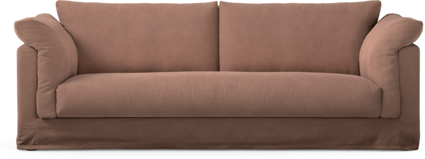 Cherrie - 3-sits soffa, hel dyna och kappa - Rosa