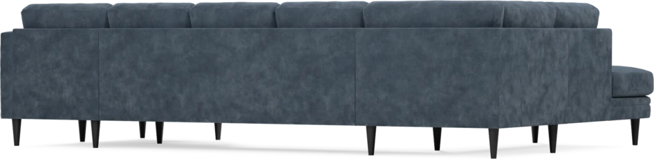 Eden - 3-sits soffa med divan vänster och schäslong höger - Blå