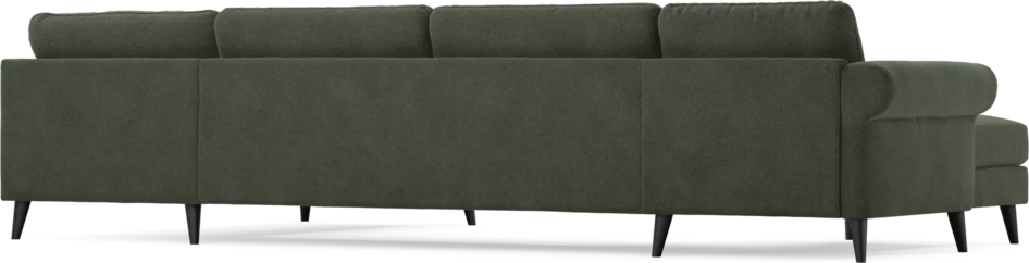 Bridge - 3-sits soffa med schäslong vänster och divan höger - Grön