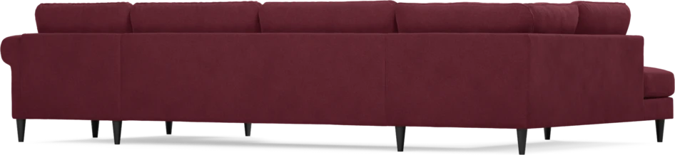 Bridge - 3-sits soffa med divan vänster och schäslong höger - Röd