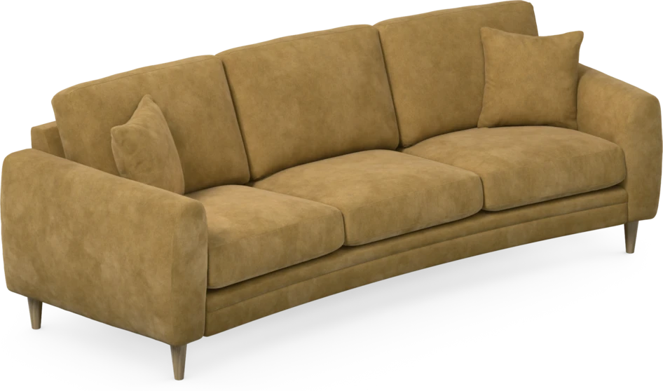 Eden - 3-sits soffa svängd - Gul