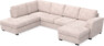 Friday - 3-sits soffa med divan vänster och schäslong höger - Rosa