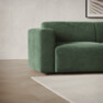 Ruby - 2-sits soffa med hörn och öppet avslut höger - Grön