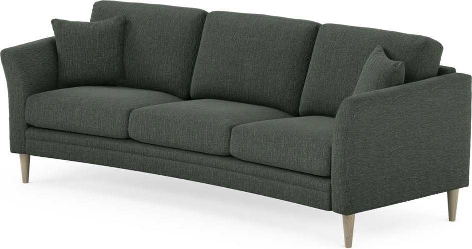 Eden - 3-sits soffa svängd - Grön