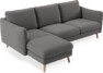 Madison Lux - 2-sits soffa med schäslong vänster - Grå