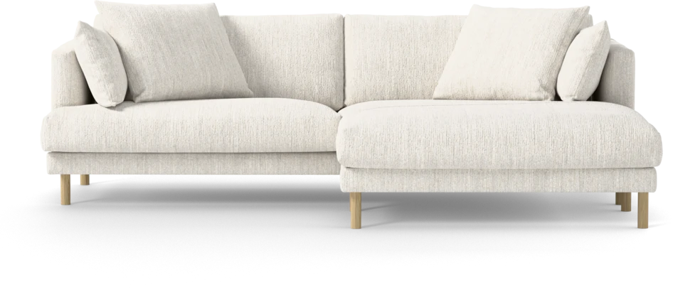 Harper - 4-sits med schäslong XL höger - Vit