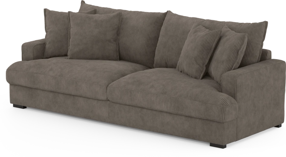 Mila - 4-sits soffa - Brun