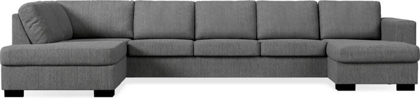 Nevada - 4-sits soffa med divan vänster och schäslong höger - Grå