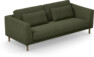 Willow - 3-sits soffa, hel dyna, fast klädsel - Grön