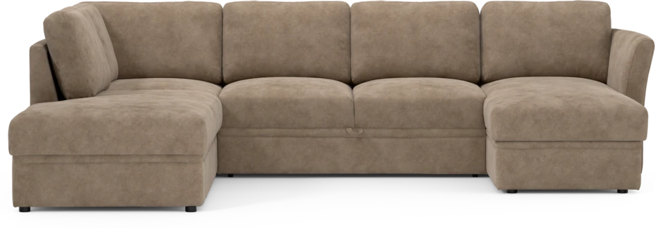 Öland - Bäddsoffa med divan vänster och schäslong höger - Beige