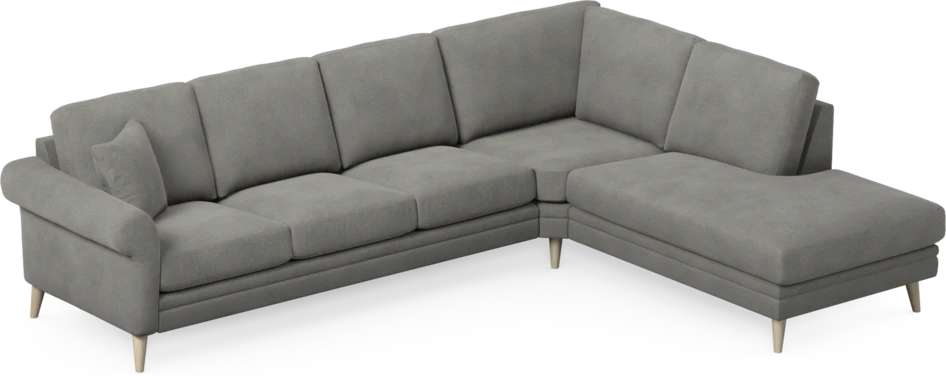 Eden - 3-sits soffa med divan - Grå