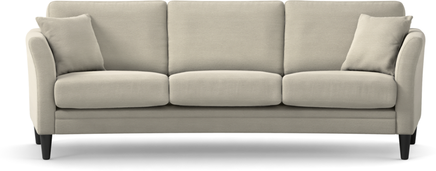 Eden - 3-sits soffa svängd - Beige