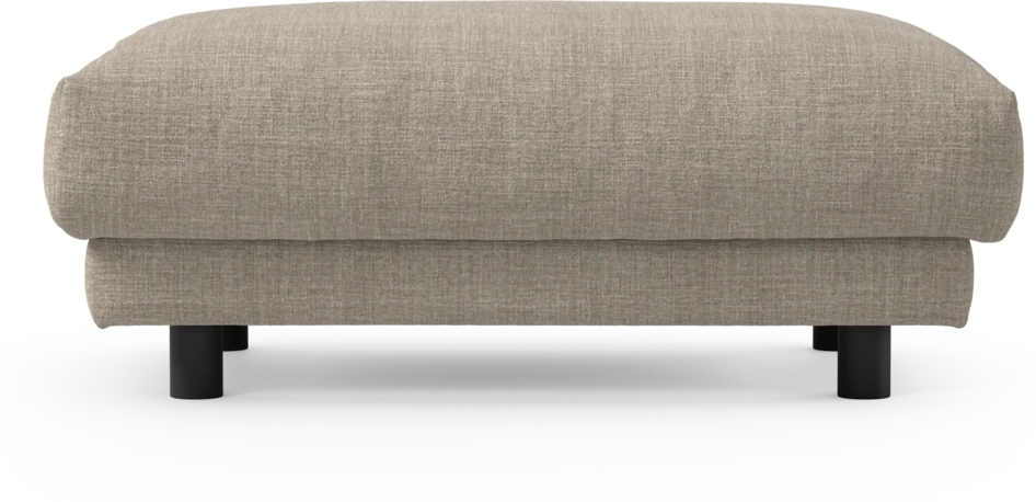 Cherrie - Fotpall 100, fast klädsel - Beige