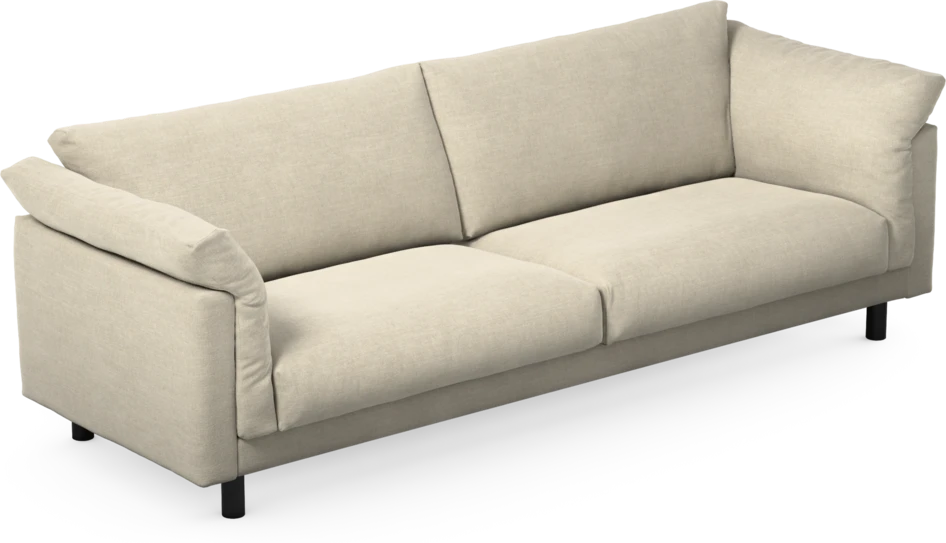 Cherrie - 4-sits soffa, fast klädsel - Beige