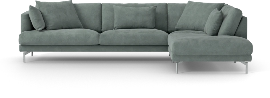 Harper - 3-sits soffa med divan höger - Blå