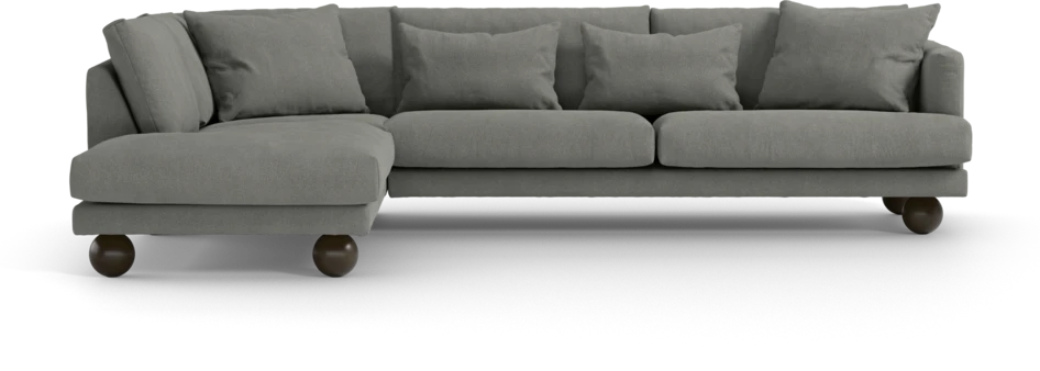 Harper - 3-sits soffa med divan vänster - Grå