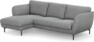 Madison Lux - 2-sits soffa med schäslong vänster - Grå