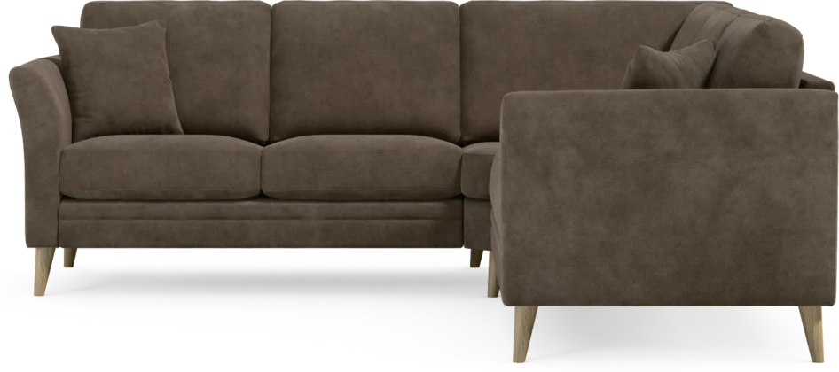 Eden - Hörnsoffa, 2+2-sits - Brun