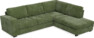 Friday - 2,5-sits soffa med divan höger - Grön