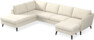 County - 3-sits soffa med divan vänster och schäslong höger - Vit