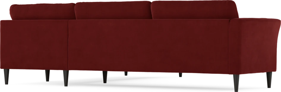 Bridge - Hörnsoffa, 3+2-sits - Röd