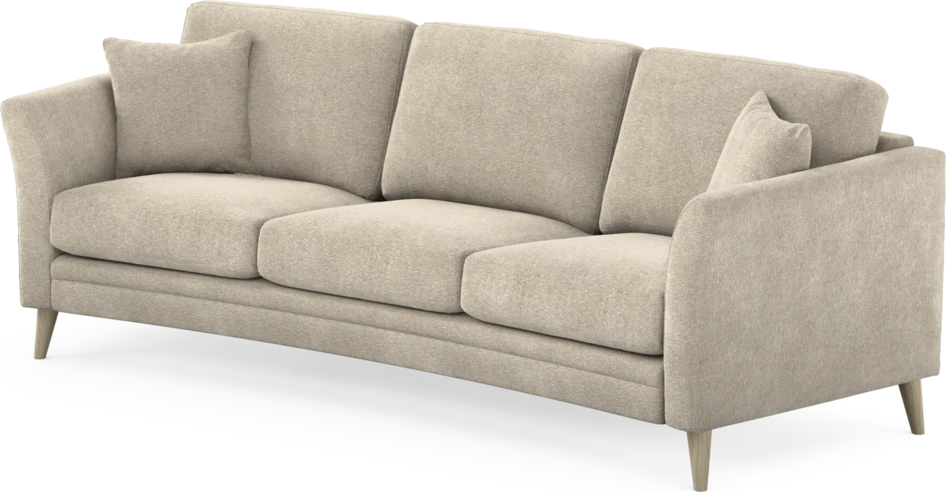 Eden - 3-sits soffa svängd - Beige