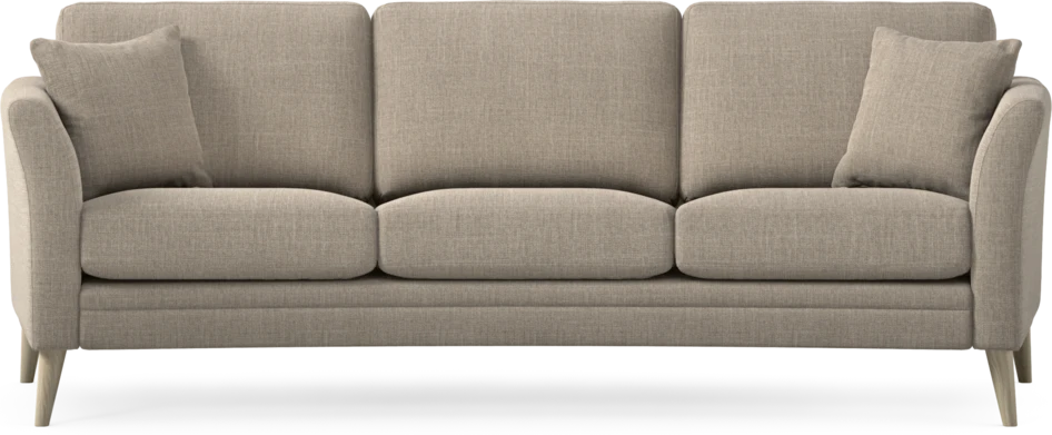 Eden - 3-sits soffa svängd - Beige