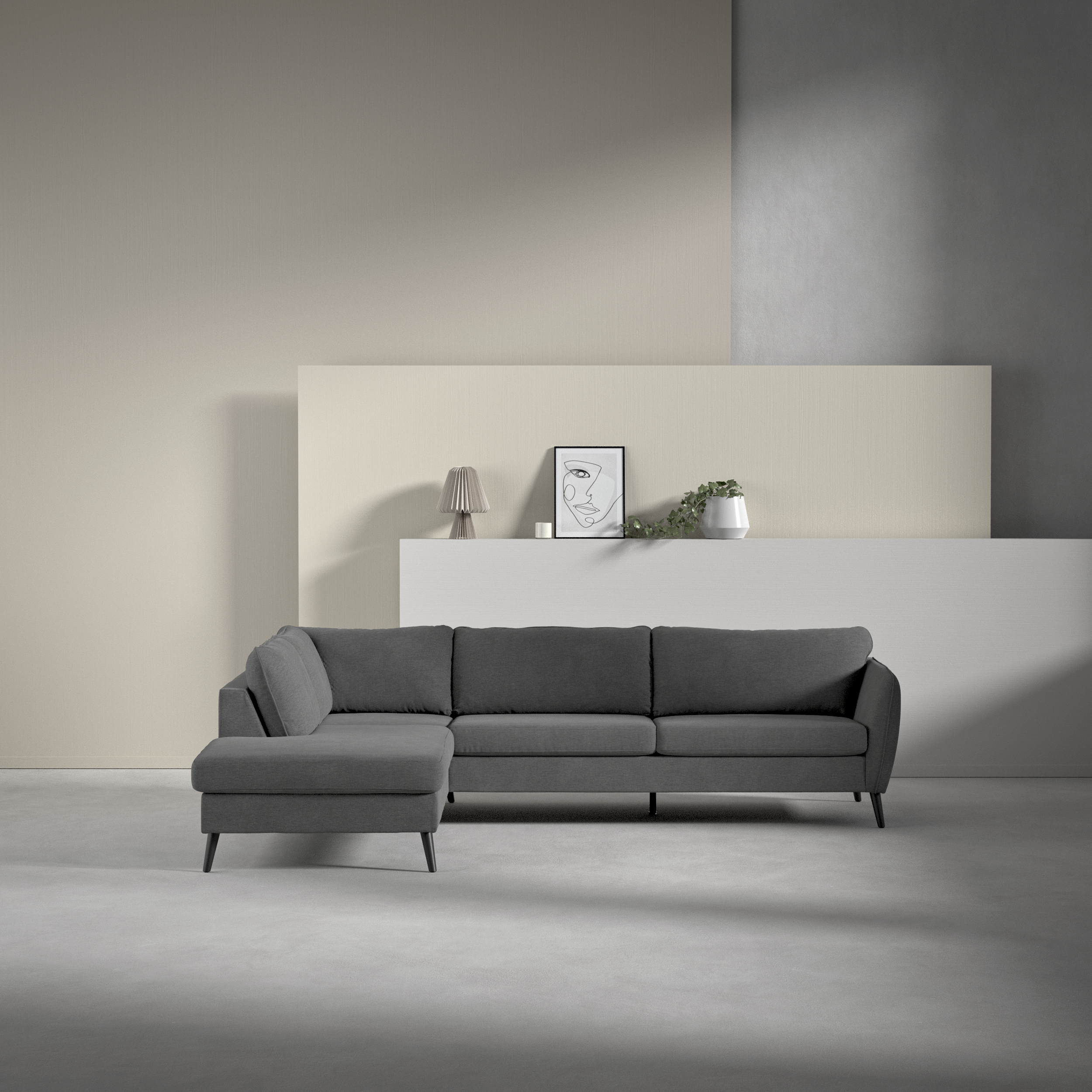 County - 2,5-sits soffa med divan vänster - inspiration