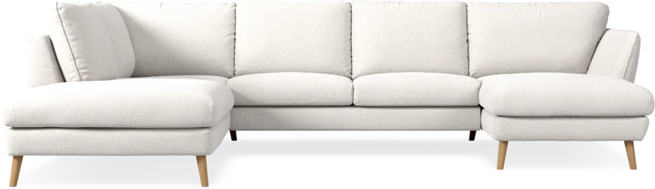 Madison Lux - 2-sits soffa med divan vänster och schäslong höger - Beige