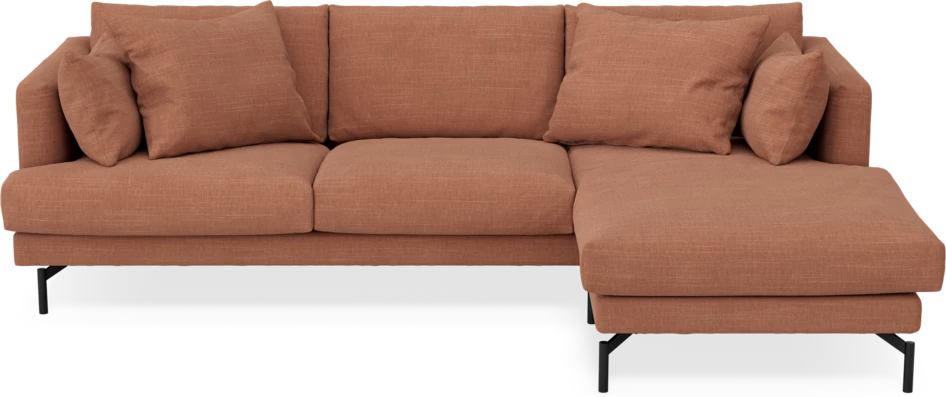 Harper - 4-sits med schäslong höger  - Orange