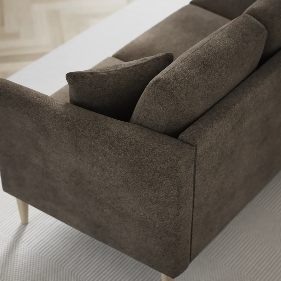 Eden - Hörnsoffa, 2+2-sits - Brun