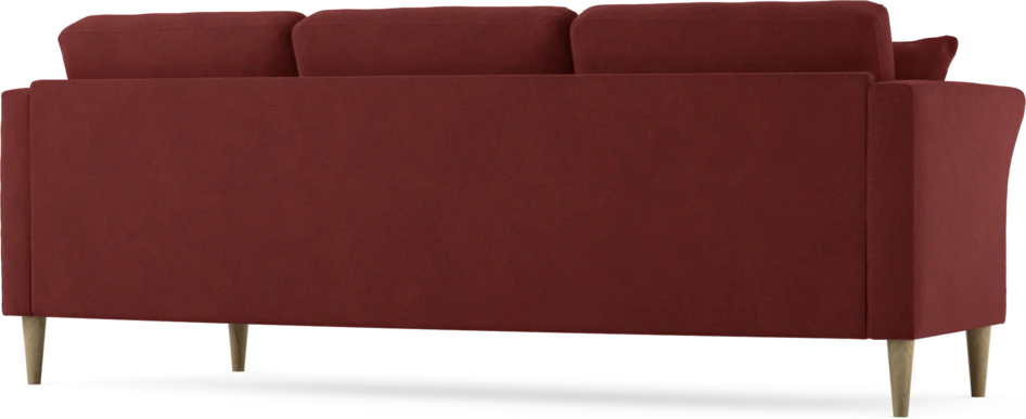 Eden - 3-sits soffa svängd - Röd