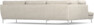 Madison - 3-sits soffa med divan vänster - Beige