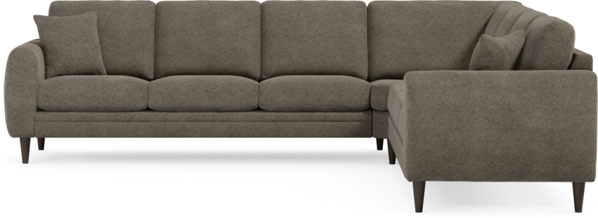 Eden - Hörnsoffa, 3+3-sits - Brun