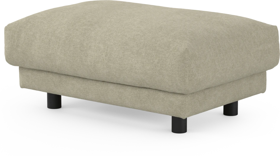 Cherrie - Fotpall 110, fast klädsel - Beige
