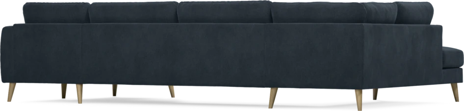 Bridge - 3-sits soffa med divan vänster och schäslong höger - Blå