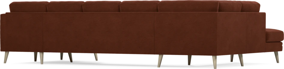 Eden - 3-sits soffa med divan vänster och schäslong höger - Orange