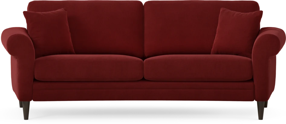 Eden - 2,5-sits soffa svängd - Röd