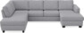 Friday - 3-sits soffa med divan vänster och schäslong höger - Grå