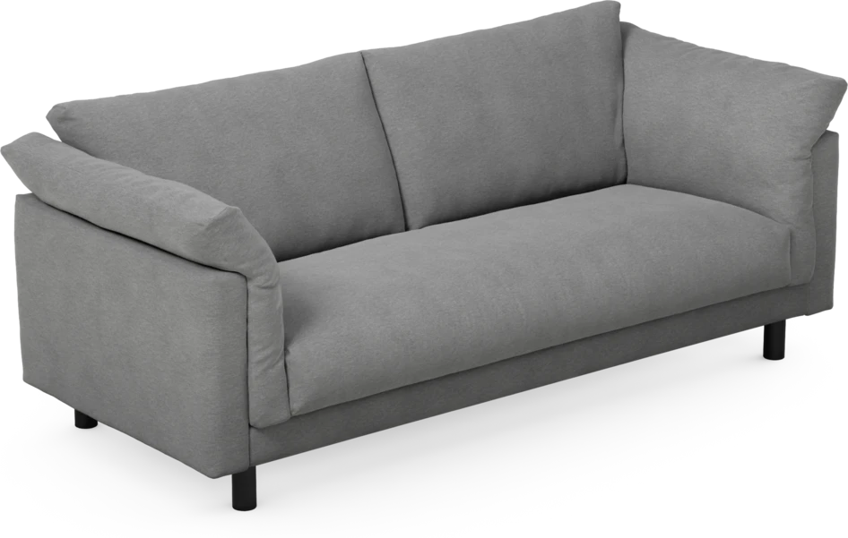 Cherrie - 2,5-sits soffa, hel dyna, fast klädsel - Grå