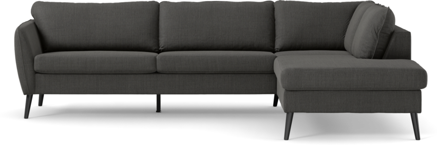 County - 2,5-sits soffa med divan höger - Grå