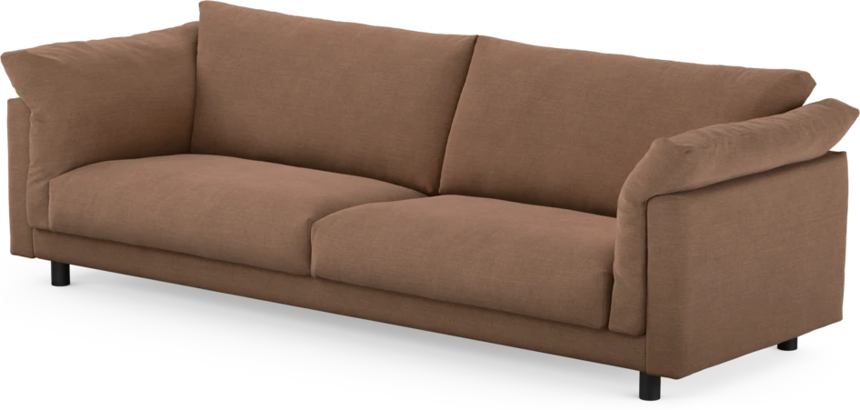 Cherrie - 4-sits soffa, fast klädsel - Orange