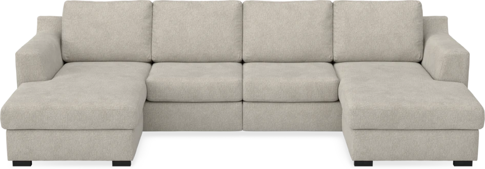 Friday - 2-sits soffa med två schäslonger - Beige