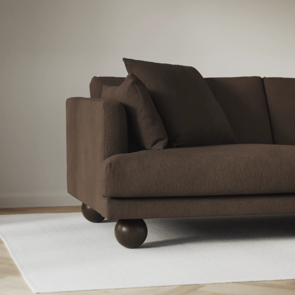 Harper - 3-sits soffa - Brun