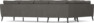 County - Hörnsoffa, 2+3-sits - Brun