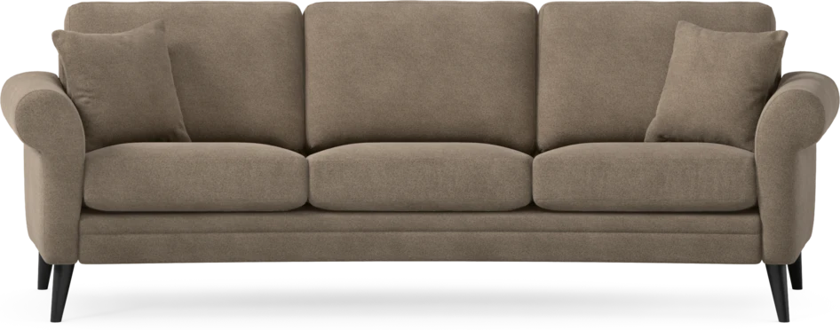 Eden - 3-sits soffa svängd - Brun