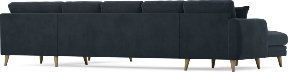 Eden - 3-sits soffa med schäslong vänster och divan höger - Blå