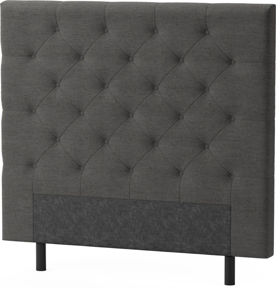 Delux Pikerad - Sänggavel, 90-210 cm - Grå