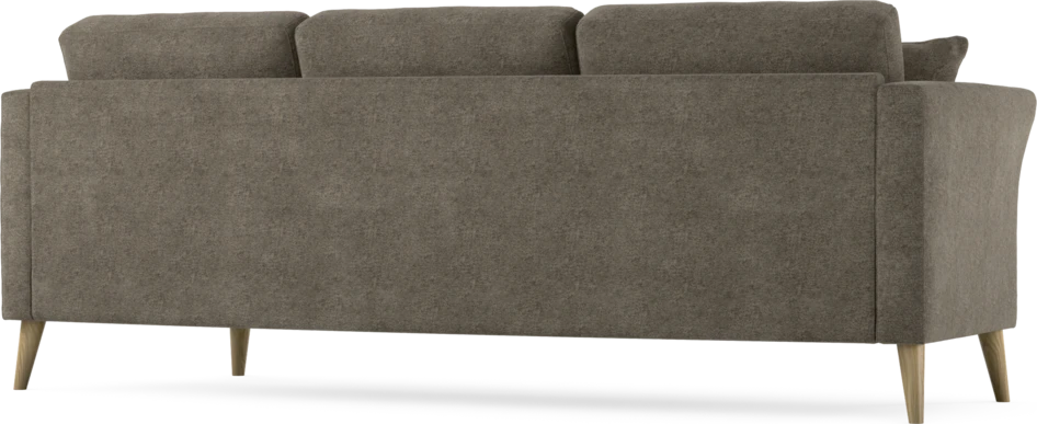 Eden - 3-sits soffa svängd - Brun