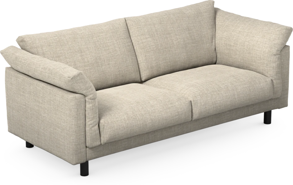 Cherrie - 2,5-sits soffa, fast klädsel - Beige